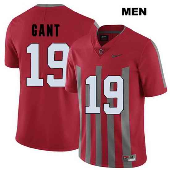 Dallas Gant Stitched Ohio State Buckeyes Authentic Elite Mens Nike  19 Red College Football Jersey Jersey